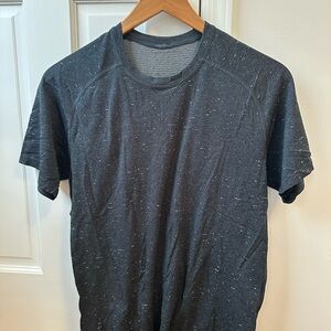 Men's Black Speckled lulu lemon T-Shirt